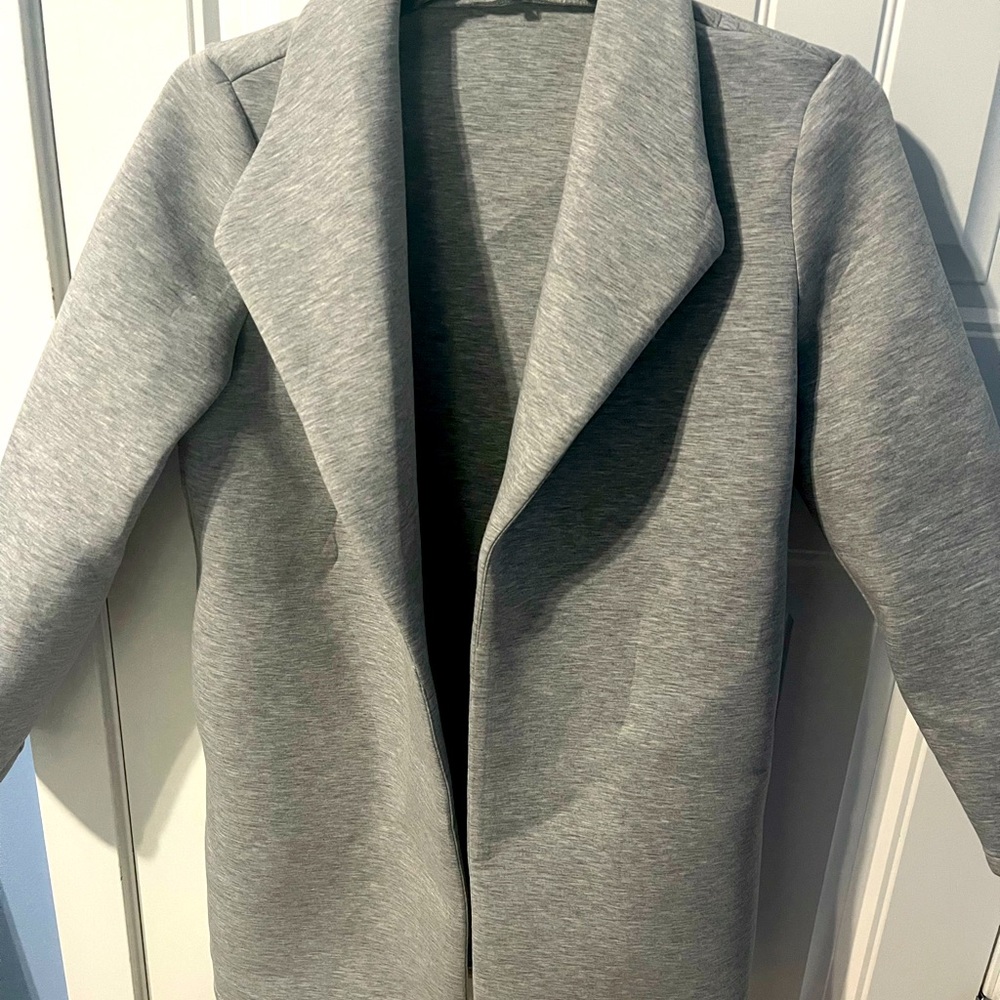 Shein Grey Long jacket. Size Medium. runs big.